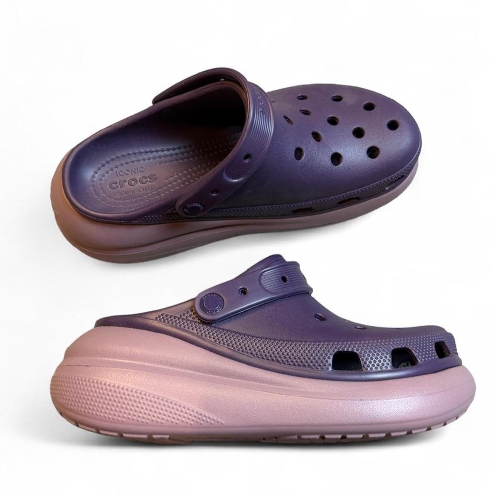 Crocs Crush Dark Iris Women's Platform Unisex Sandal 207521-5AT Size W10/M8